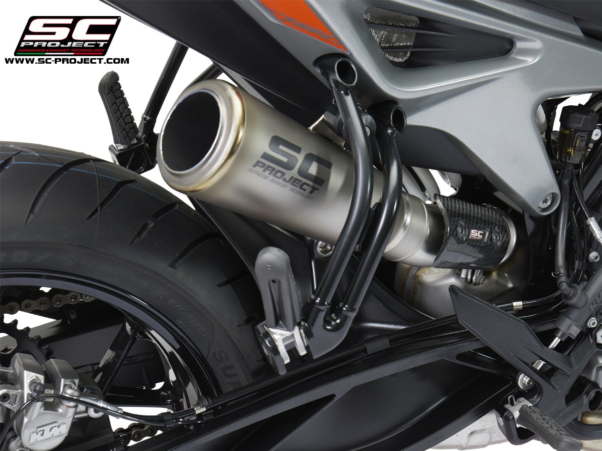 SC-Project S1-GP Slip-On Titanium Exhaust KTM 790 Duke 2018+ / 890 Duke R 2020+