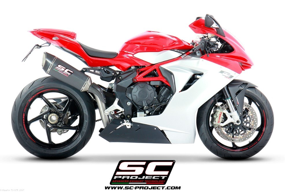 SC-Project SC1-R Carbon Slip-On Race Exhaust | MV Agusta F3 675 / 800 (2017-2023)