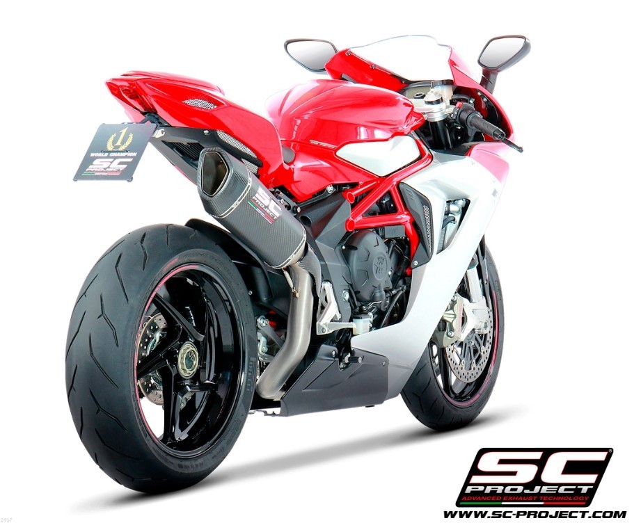 SC-Project SC1-R Carbon Slip-On Race Exhaust | MV Agusta F3 675 / 800 (2017-2023)