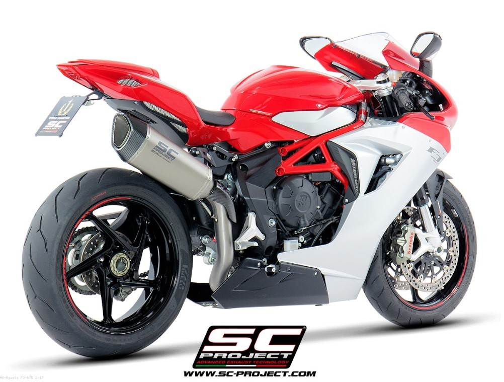 SC-Project SC1-R Carbon Slip-On Race Exhaust | MV Agusta F3 675 / 800 (2017-2023)