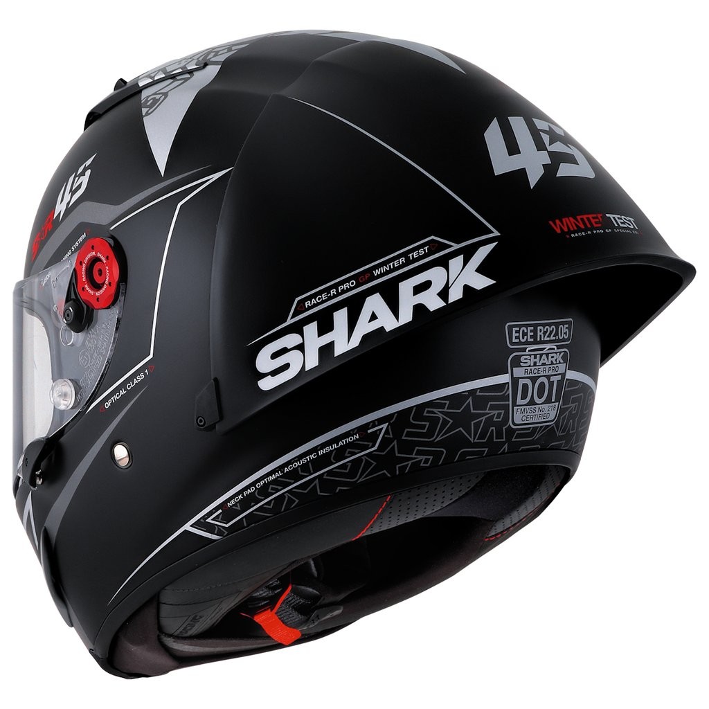 SHARK RACE-R GP SPOILER #1 MATTE BLACK - HE8571DKMAXS