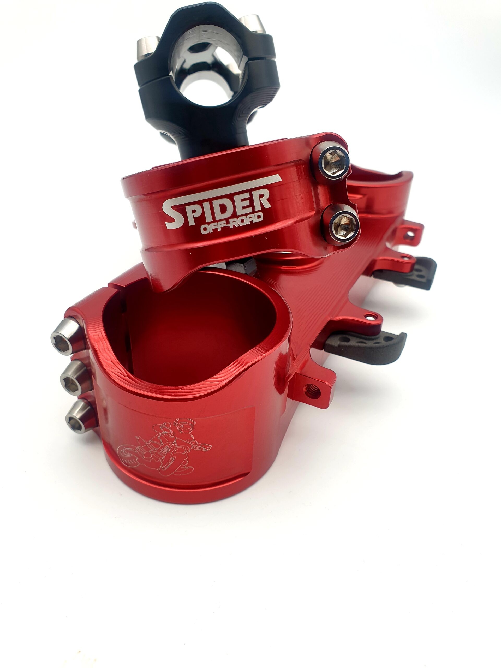 Spider Off-Road Supermoto Adjustable Triple Clamp Set - 2023+ KTM SX-F / 450 SMR, Husqvarana FC / FS 450