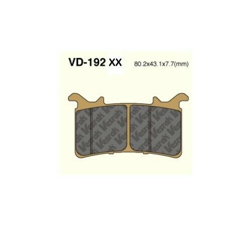 VESRAH VD-192 RJL-XX BRAKE PAD KIT - BMW S1000RR 2019+ Nissin Calipers