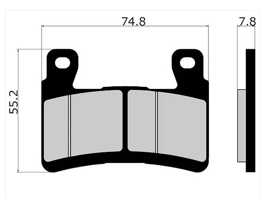 VESRAH VD-447 RJL-XX Brake Pad Kit for Kawasaki ZX-6R