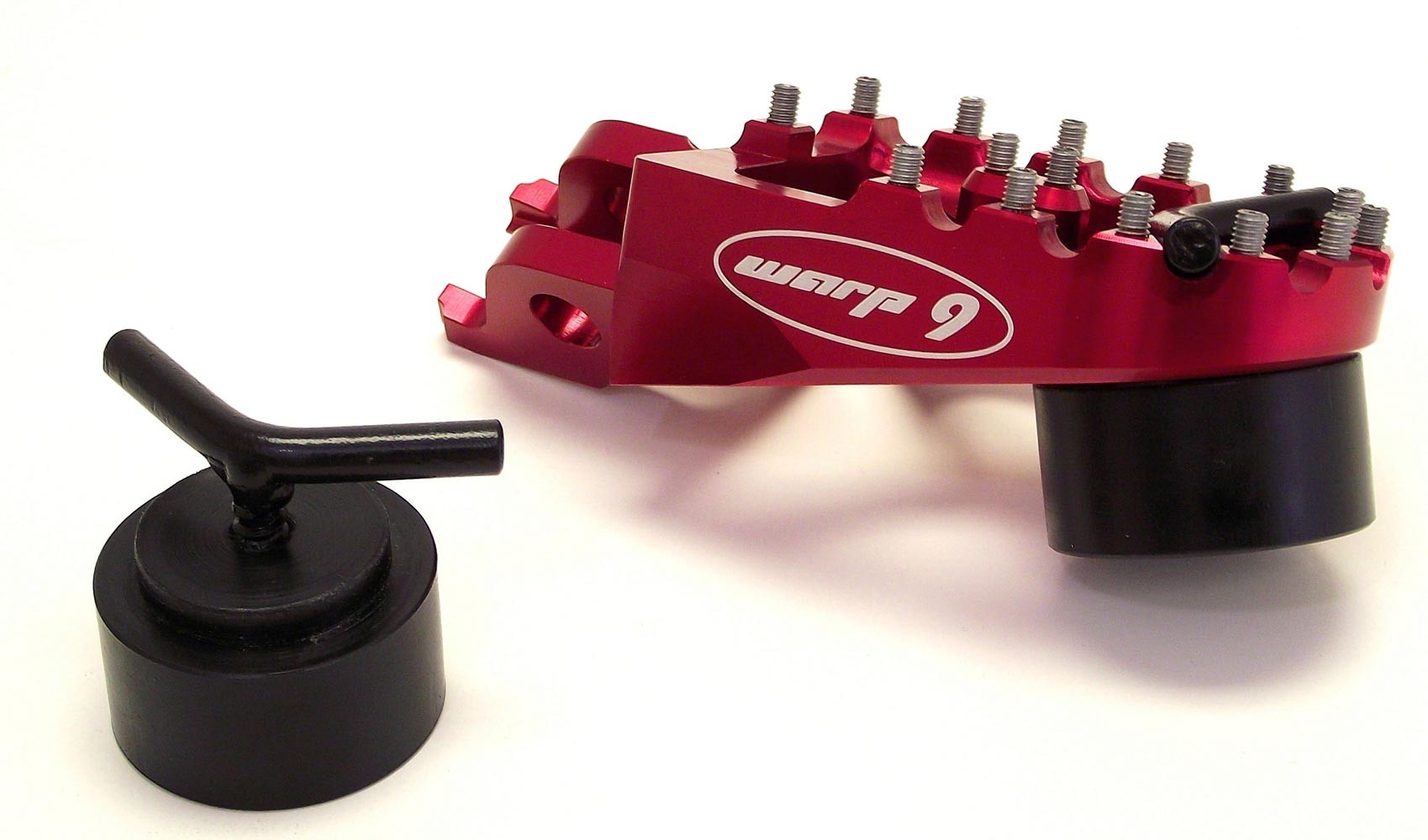 Warp 9 Front Oversized Supermoto / MX Foot Pegs - Honda / Husqvarna / Kawasaki / KTM / Suzuki / Yamaha