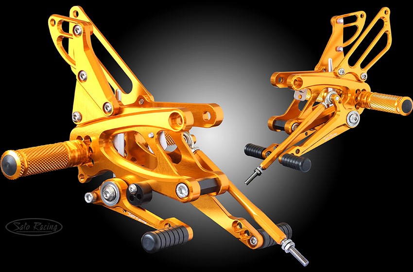 Sato Racing Rearsets Standard Shift - Gold 13-16 Aprilia RSV4 / Tuono V4