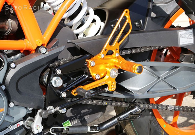 Sato Racing Adjustable Rearsets- GP Shift - 2015-2019 KTM RC390 / RC125