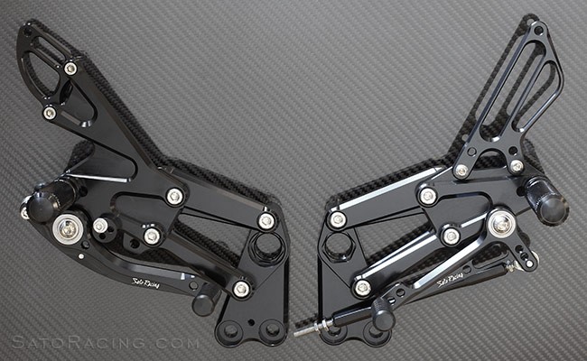 Sato Racing Adjustable Rearsets- GP Shift - 2015-2019 KTM RC390 / RC125