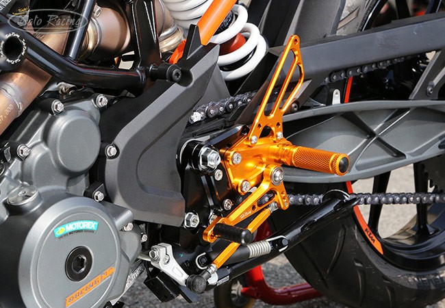 Sato Racing Adjustable Rearsets - 2017-2019 KTM 390 Duke