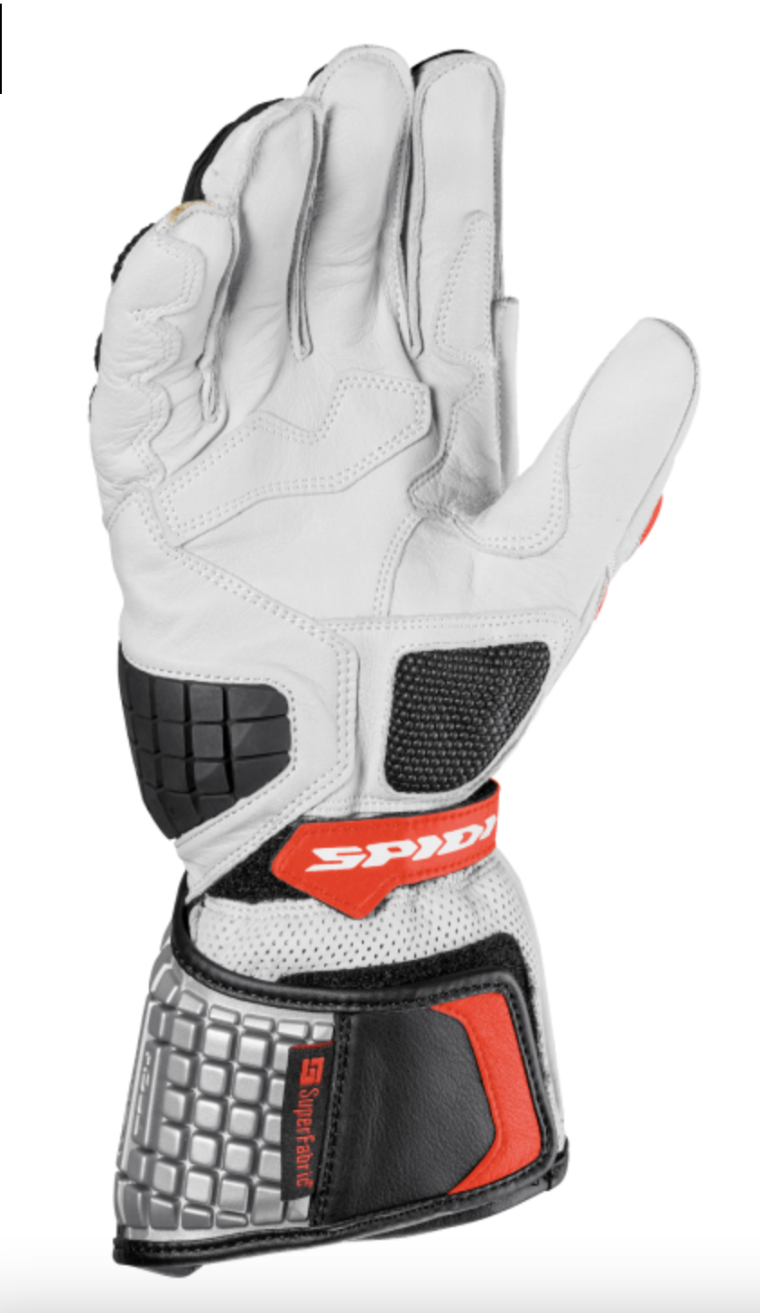 Spidi Carbo Kangaroo Leather Gloves - White