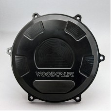 Woodcraft Ducati Panigale V4 RHS Clutch Cover w/Black Aluminum Skid Plate