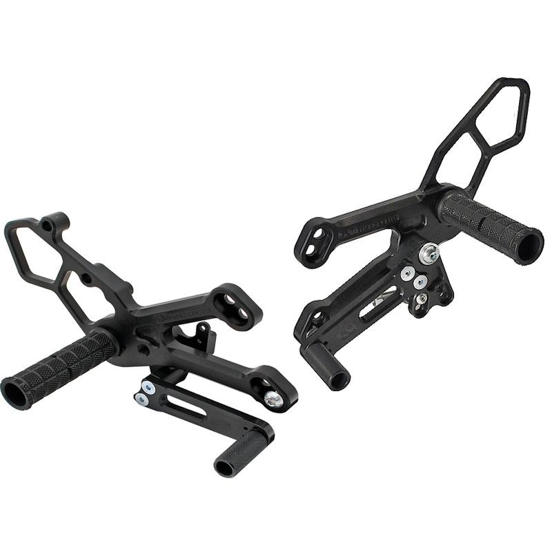 Woodcraft Adjustable Rearsets (Standard Shift) for 2015-2023 Yamaha YZF-R3 