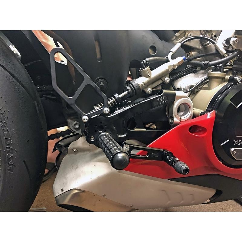 Woodcraft Adjustable Rearsets Kit - Ducati Panigale V4 / V4S / V4R