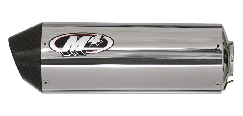 M4 Street Slayer Slip On 2011-2015 Kawasaki ZX-10R Titanium or Carbon Fiber Canister