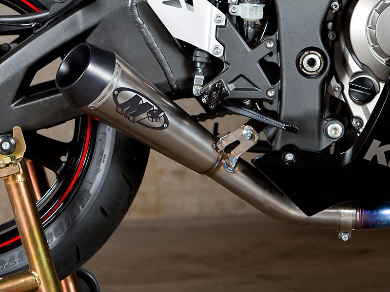 M4 Black GP Slip-On Exhaust 2011-2015 Kawasaki ZX-10R