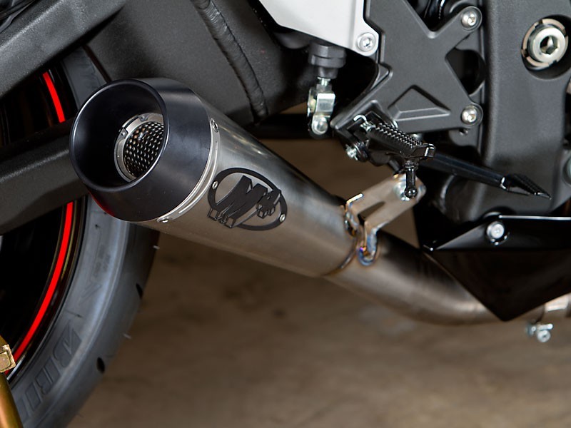 M4 Black GP Slip-On Exhaust 2011-2015 Kawasaki ZX-10R