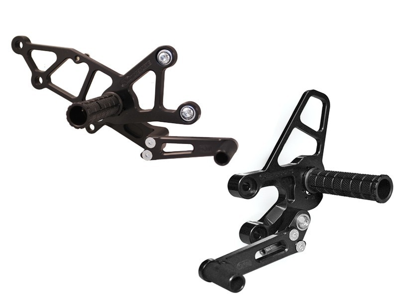 Woodcraft Rearset Kit - Kawasaki Ninja 300 (2013-17) - Complete Rearset w/ Shift and Brake Pedals