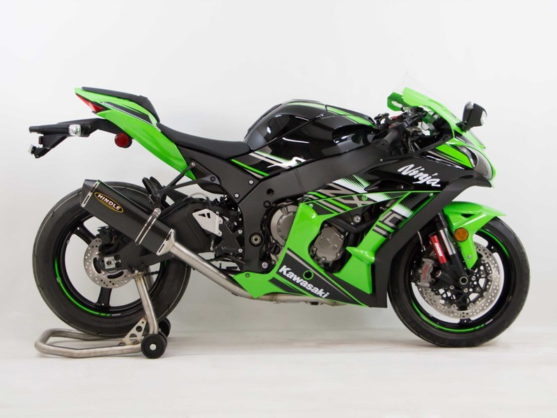 Hindle Full Exhaust System with Evolution Polished SS Muffler - Kawasaki ZX-10R (2016+)