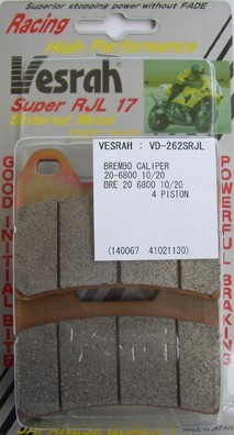 VESRAH VD-262 SRJL-17 BRAKE PAD KIT FOR BREMBO