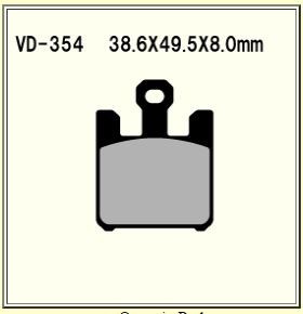 VESRAH VD-354 RJL-XX BRAKE PAD KIT FOR KAWASAKI