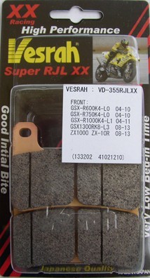 VESRAH VD-355 RJL-XX BRAKE PAD KIT FOR SUZUKI