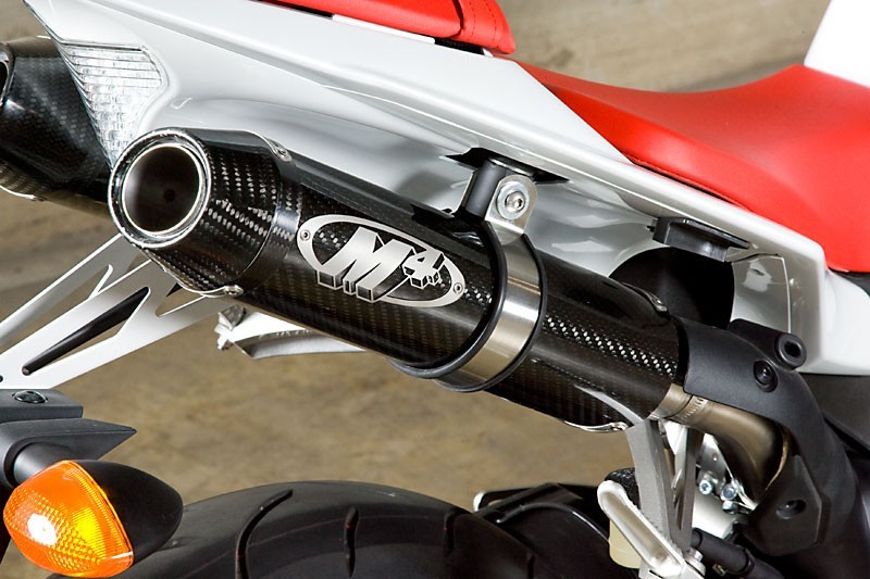 M4 Standard Slip On System for 2009-2014 YZF-R1 - Carbon or Titanium canisters