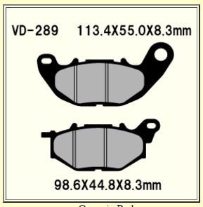 Vesrah VD-289 RJL-ZZ for Yamaha YZF-R25 and YZF-R3