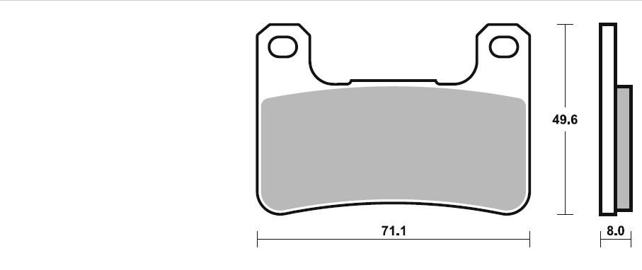 SBS Dual Sinter Brake Pads-Kawasaki/ Suzuki ( Radial Calipers) - 806DS