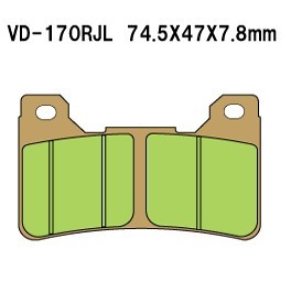 Vesrah VD-170 SRJL-XX Brake Pads 2004-2012 CBR1000RR 2005-2012 CBR600RR